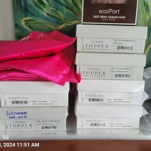 7 hair toppers & 3 wigs